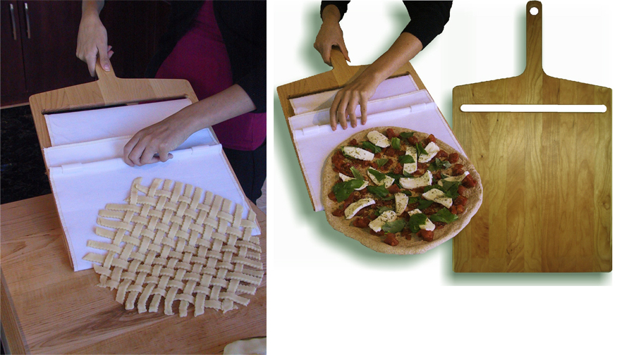 image showing the Super Peel to make pizza and lattice pie crusts